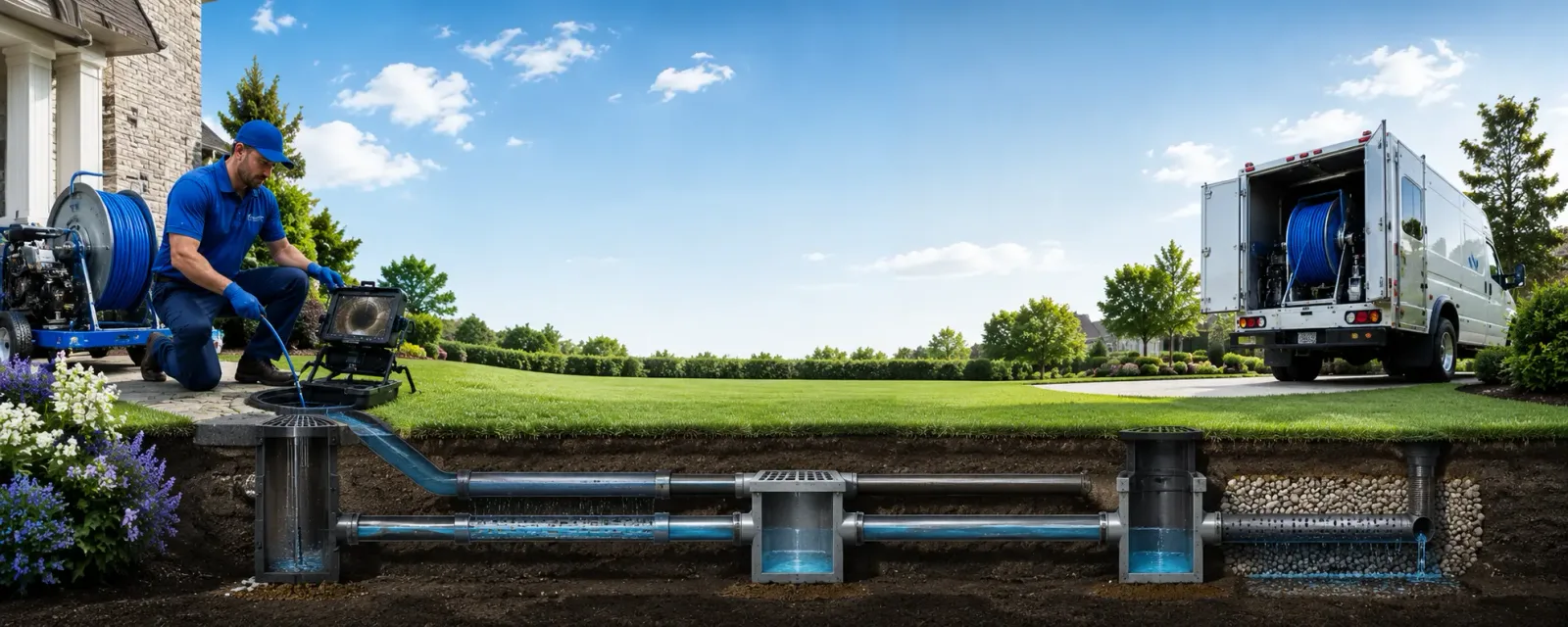 Outdoor drain cleaning information for Orient, ME